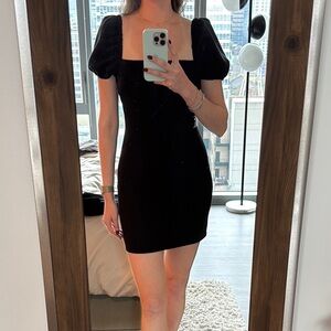 Cinq a Sept Black Mini Dress